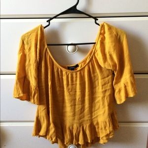 💛💛💛YELLOW BELLE SLEEVE CROP TOP 💛💛💛